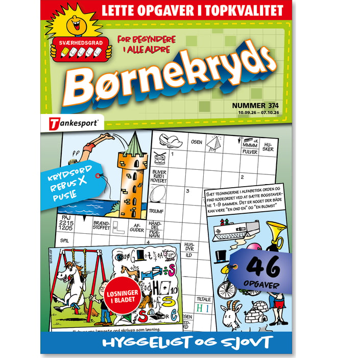 TANKESPORT - Børnekryds Nummer 374 | Krydsord