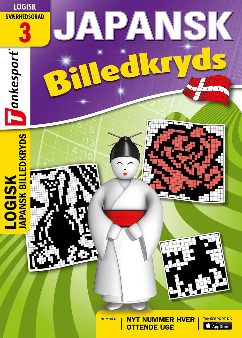 Bladet med de sjove logiske opgaver Japansk billedkryds