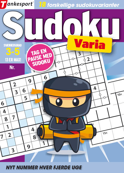 Find store sudokuvarianter i bladet Sudoku Varia