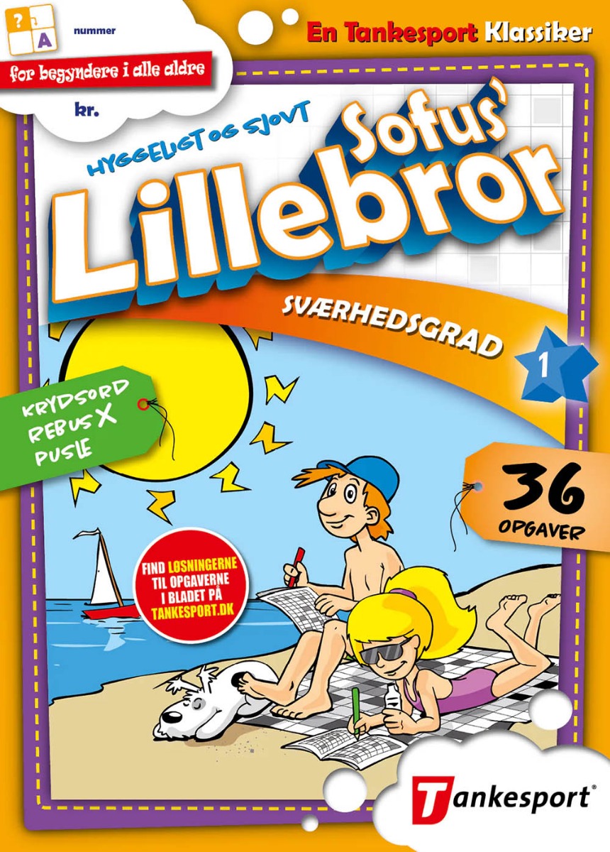 Der er krydsord til børn og begyndere i bladet Sofus' Lillebror